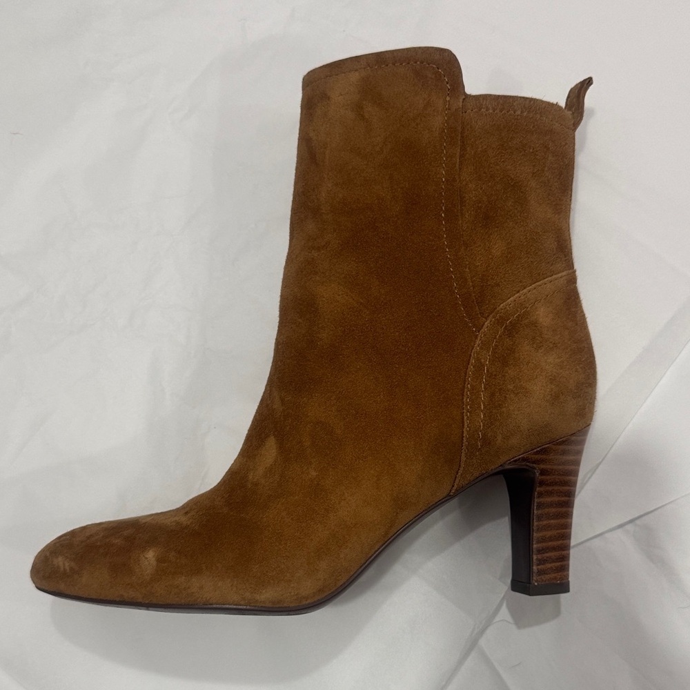 Brown Suede Ankle Boots - Picture 3 of 11